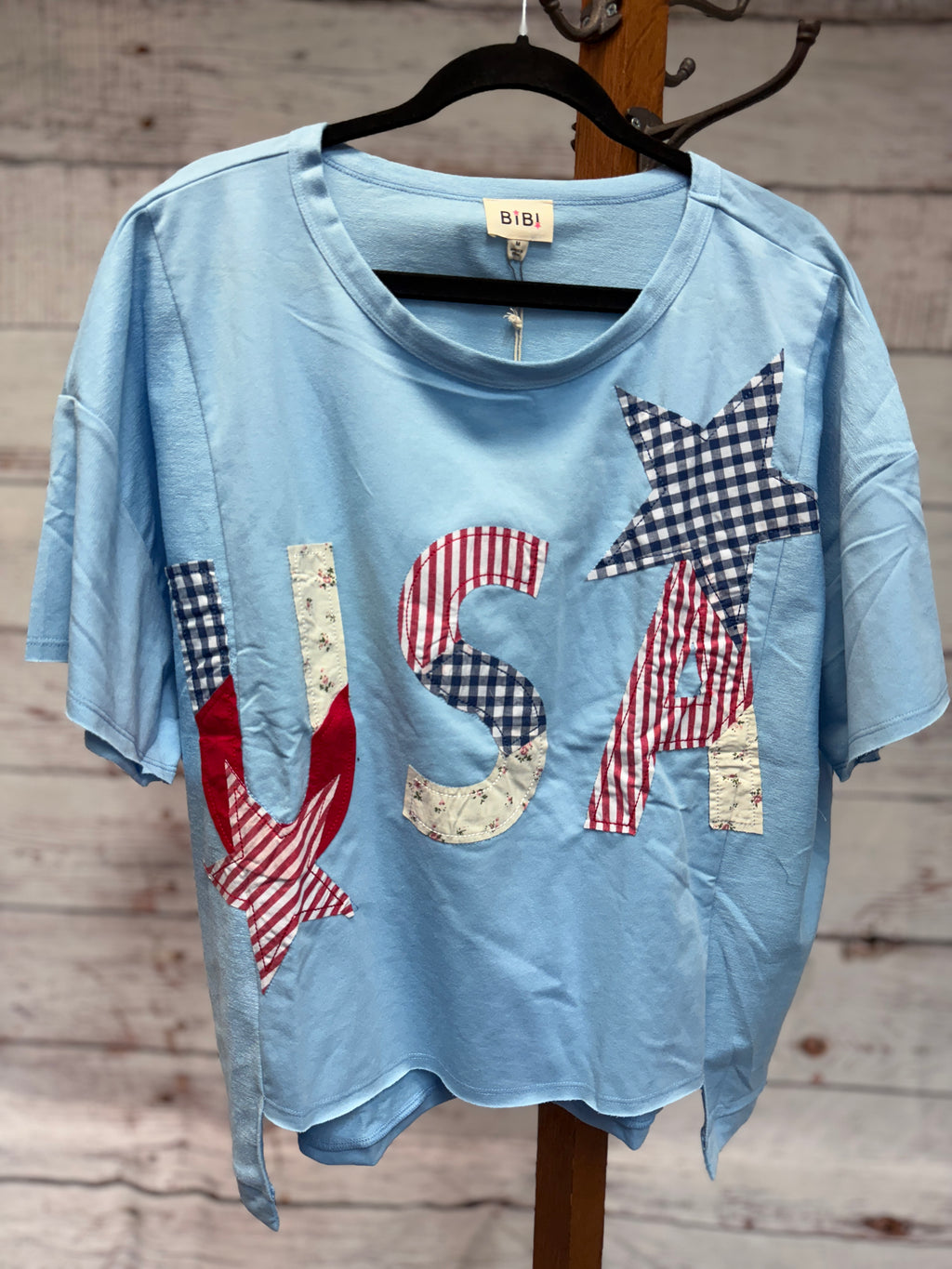 USA 90's Inspired Patchwork Shirt by BIBI