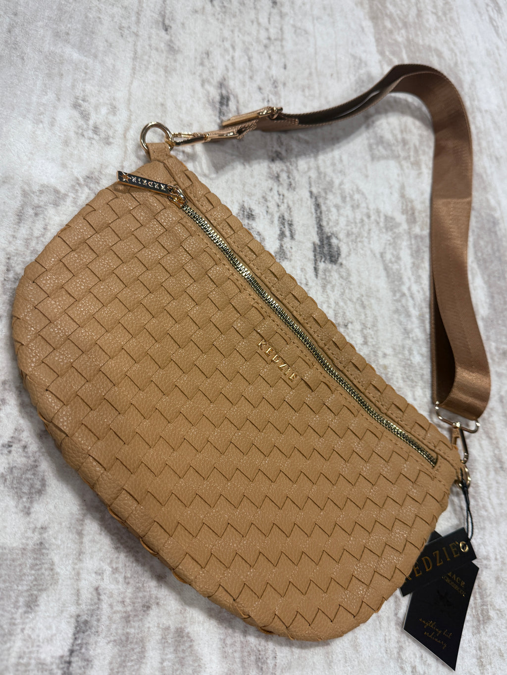 Kedzie Woven Crossbody Bag