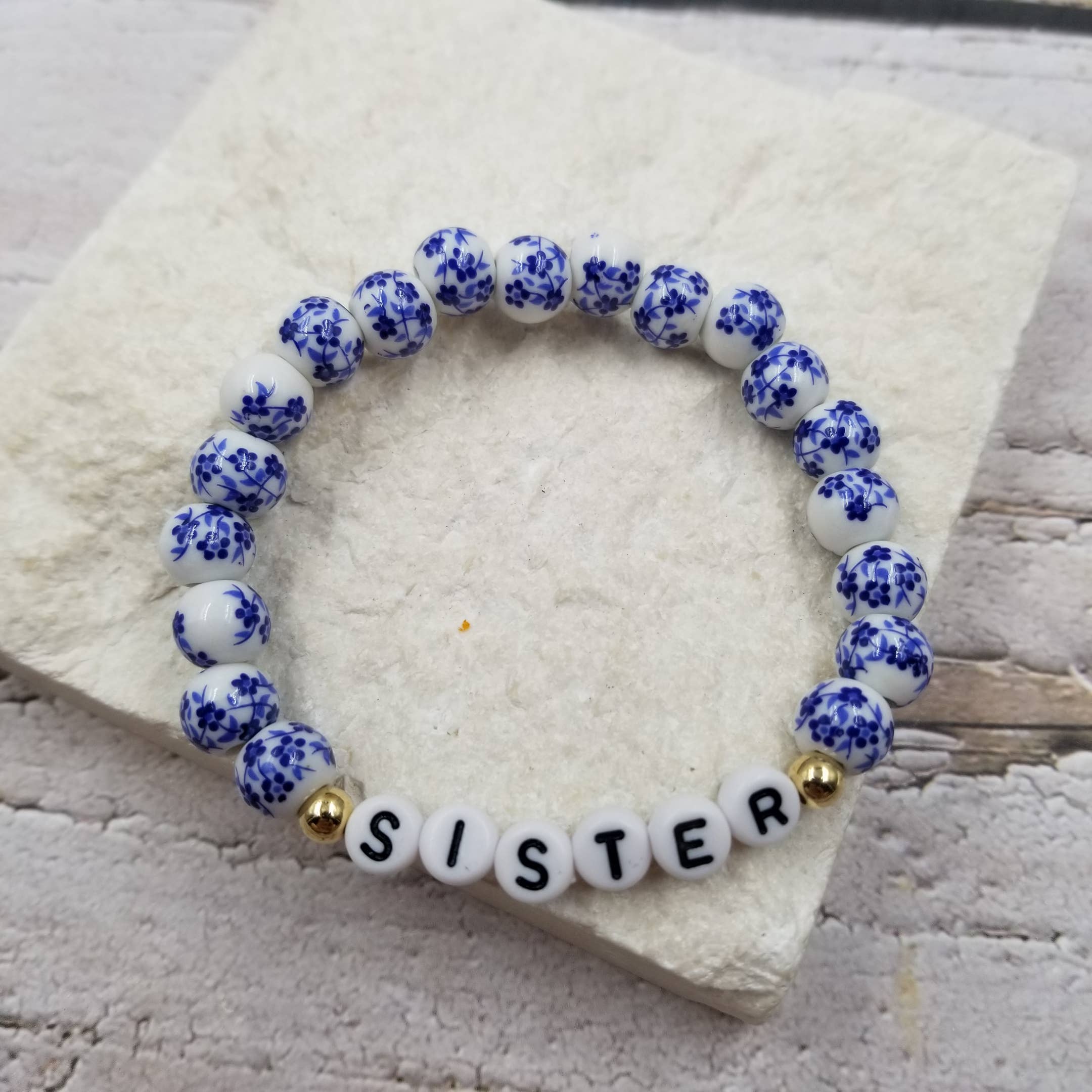 Ceramic Beaded Sisters Friendship Bracelet