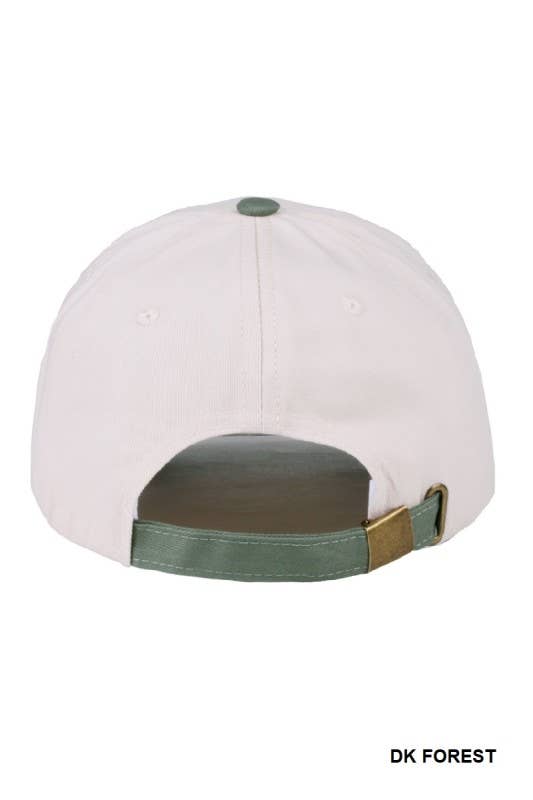 Yappy Hour Two Tone Canvas Cotton Hat