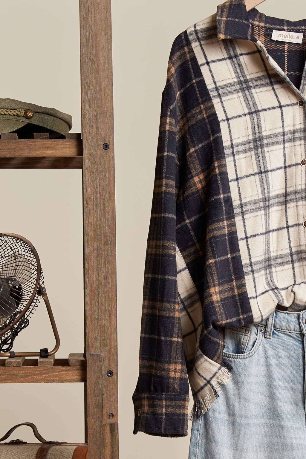 Plaid Oversize Shacket Jacket