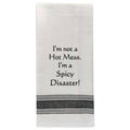 BB-I-386 White Kitchen Towel "I'm not a hot mess..."