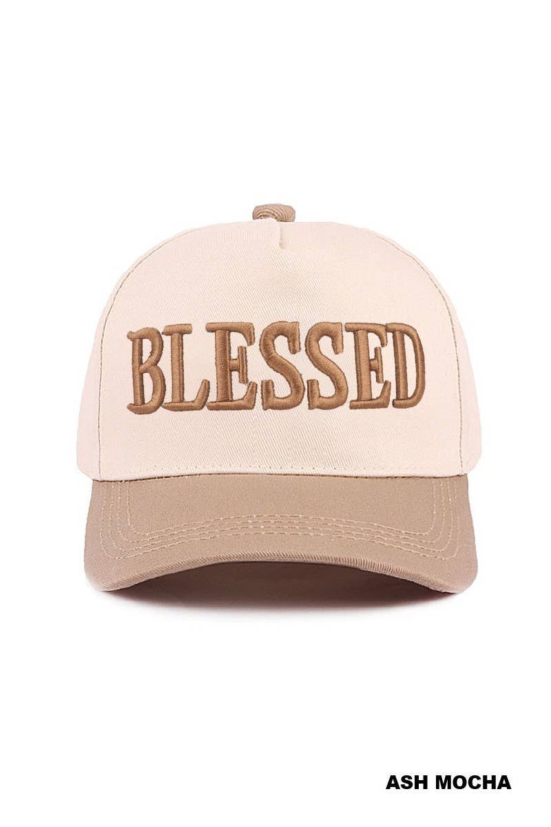 Blessed Two Tone Cotton Cap