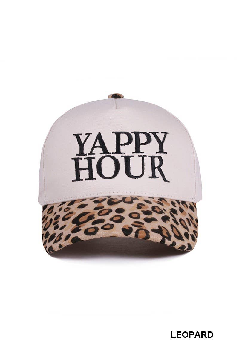 Yappy Hour Two Tone Canvas Cotton Hat