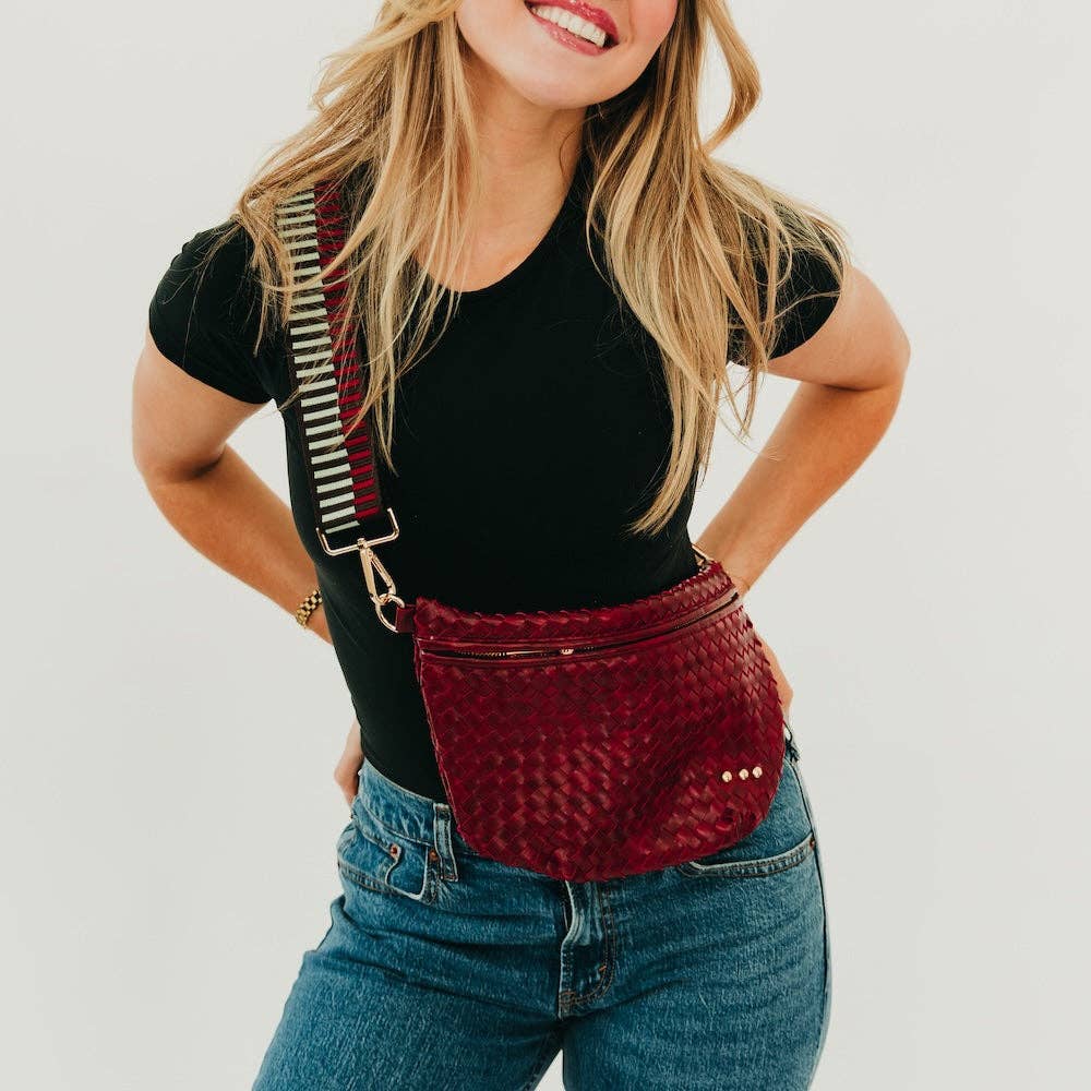 Wove Checkered Crossbody Bag