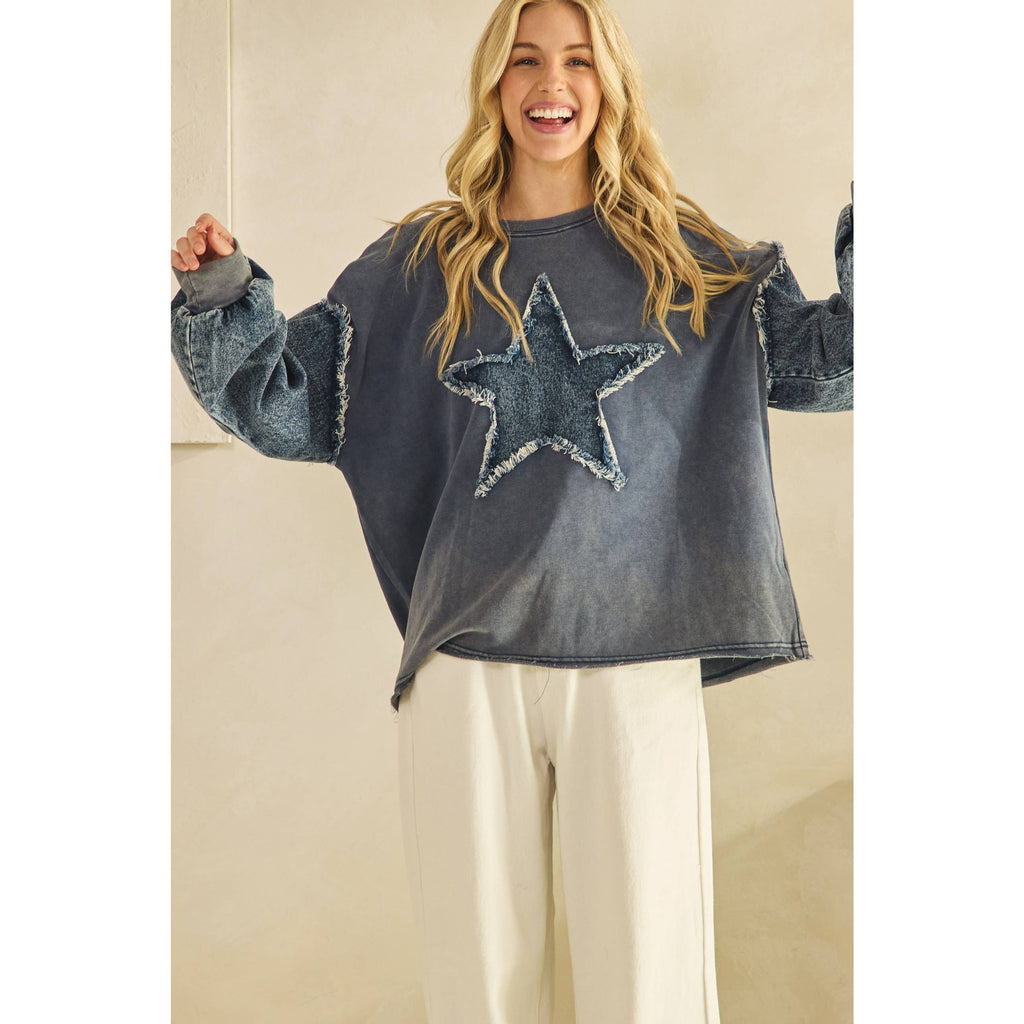 WILD STAR  SLEEVE PULLOVER