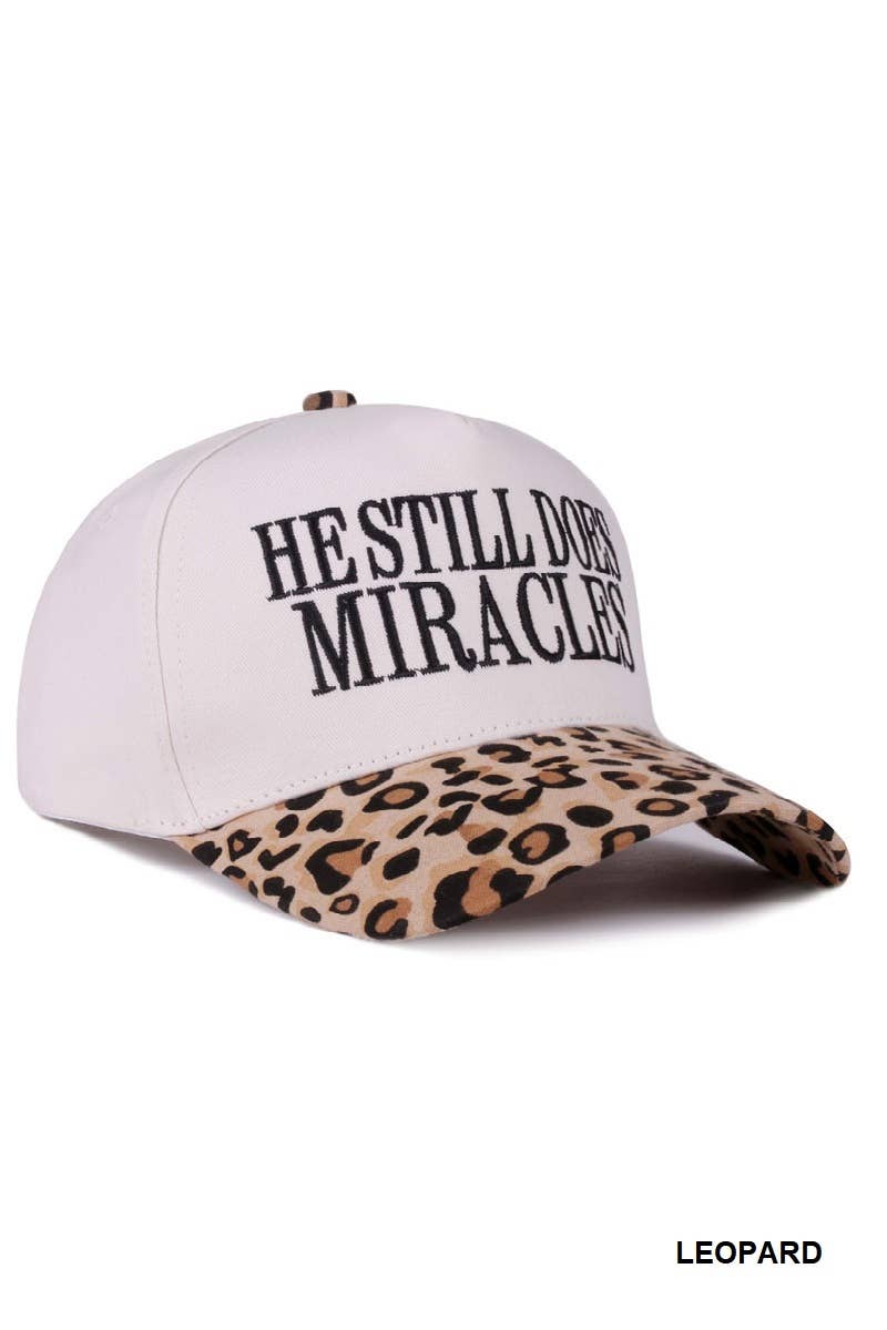 He Still Does Miracles Two Tone Canvas Cotton Cap