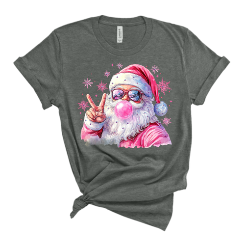 Bubble Santa Rhinestone Graphic Tees