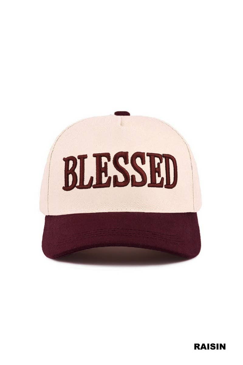 Blessed Two Tone Cotton Cap
