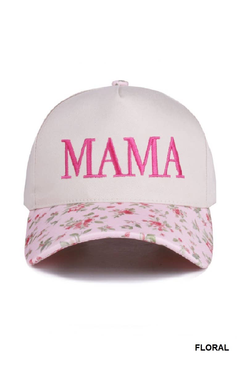 Mama Two Tone Canvas Cotton Cap
