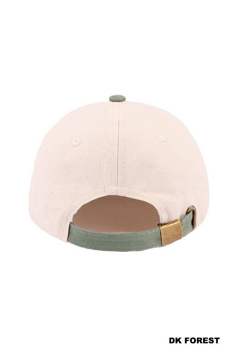 Let Go &amp; Let God Two Tone Cotton Hat