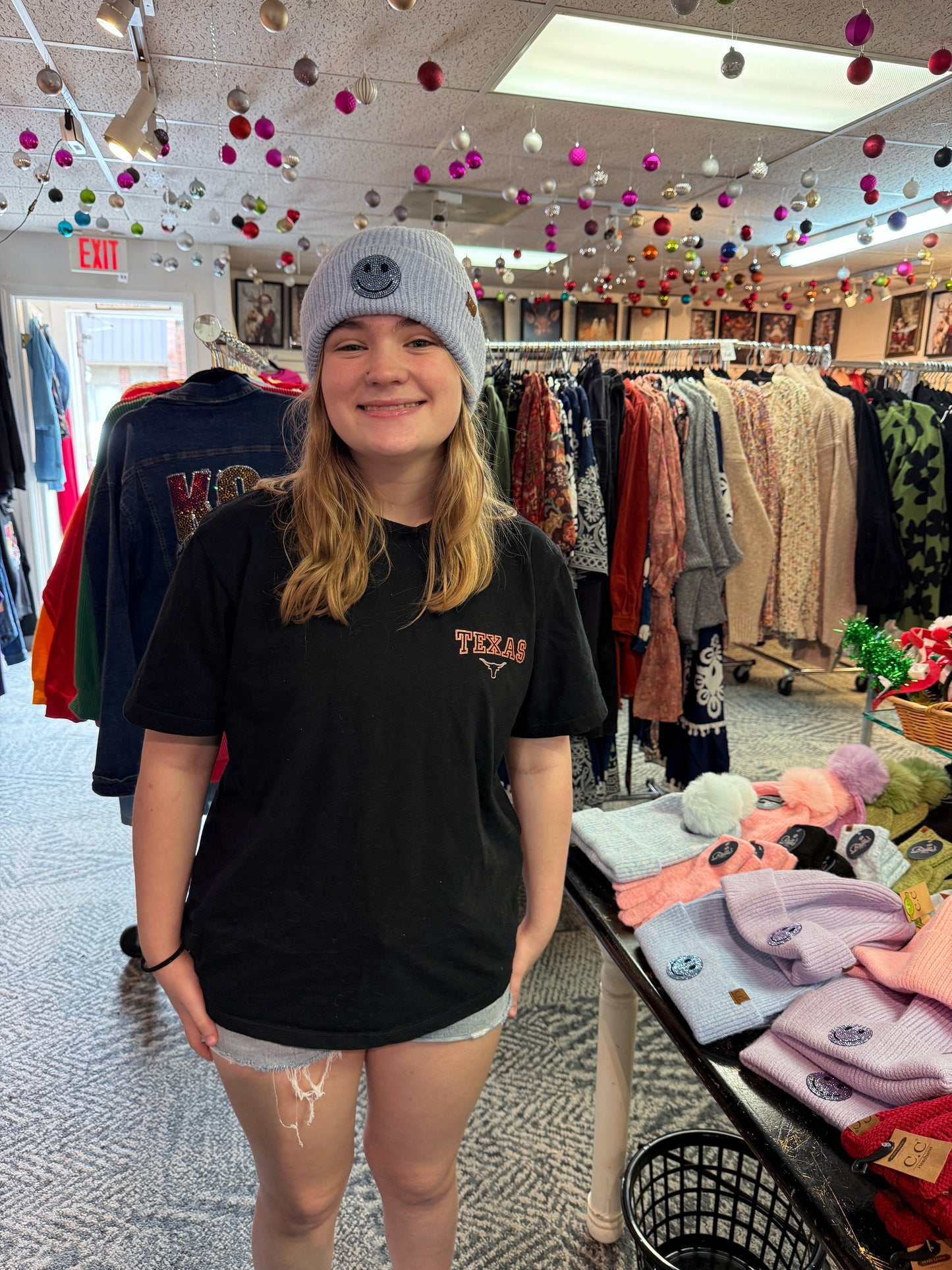 Smiley Face Beanie by C.C