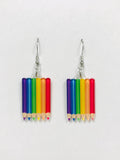 Acrylic Crayon Teacher Earrings