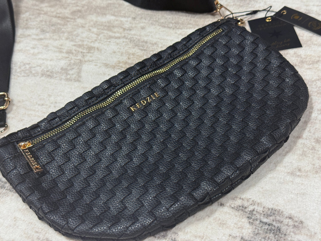 Kedzie Woven Crossbody Bag