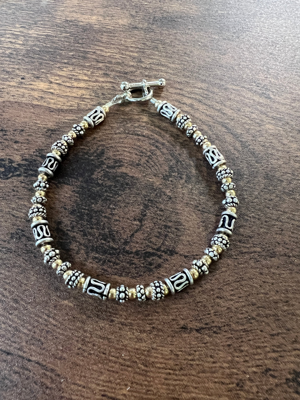 Sterling Silver and 14KT Gold Fill Bracelet