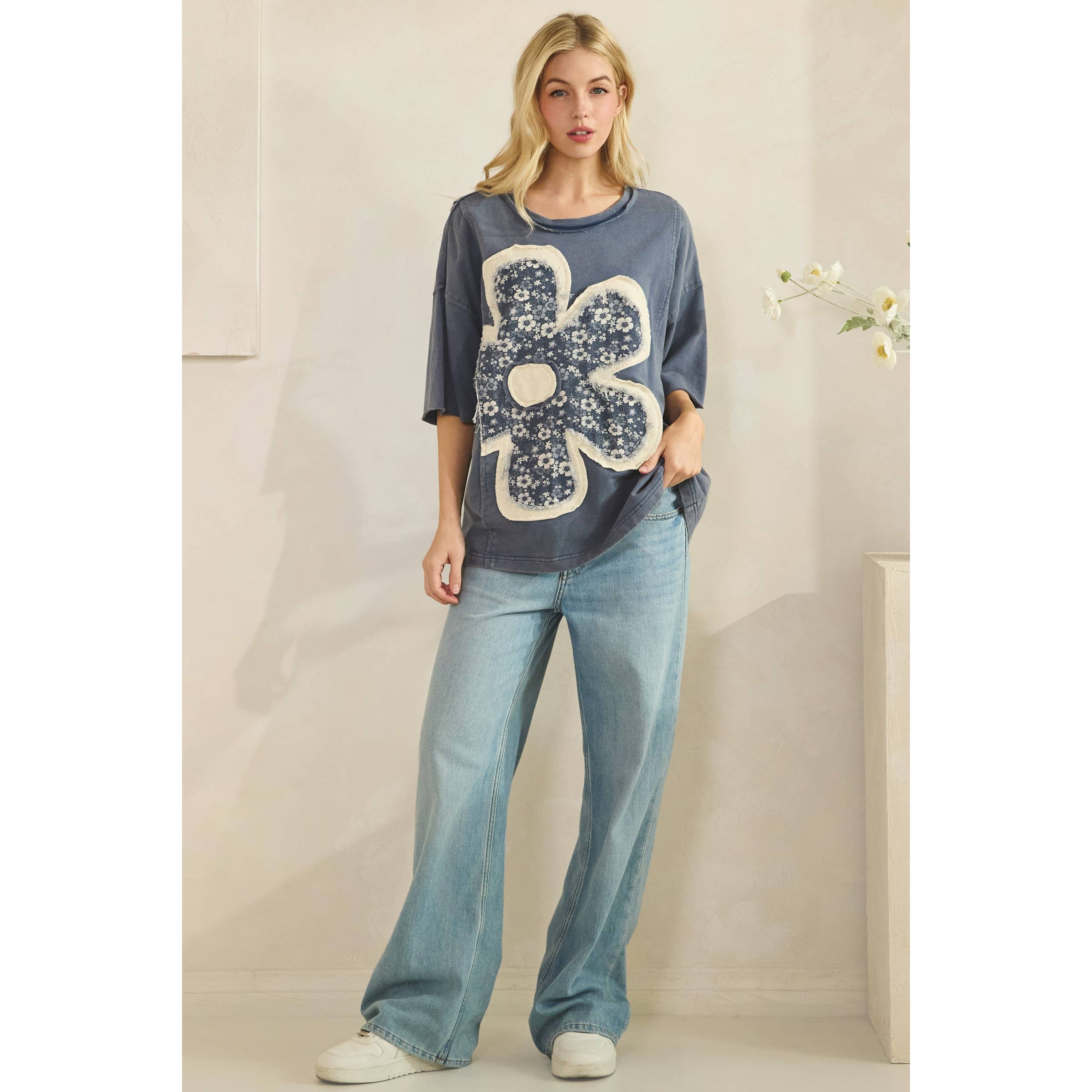 FREE SPIRIT FLORAL PATCH TOP by Sage & Fig