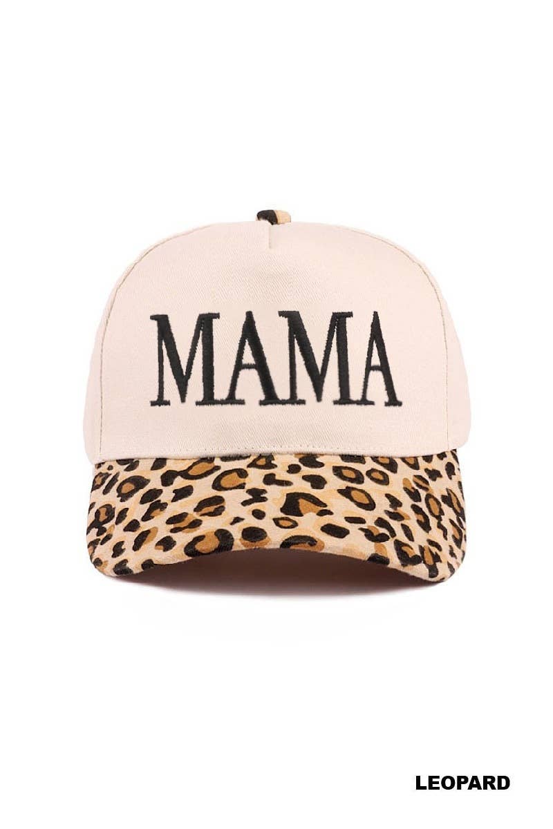 Mama Two Tone Canvas Cotton Cap