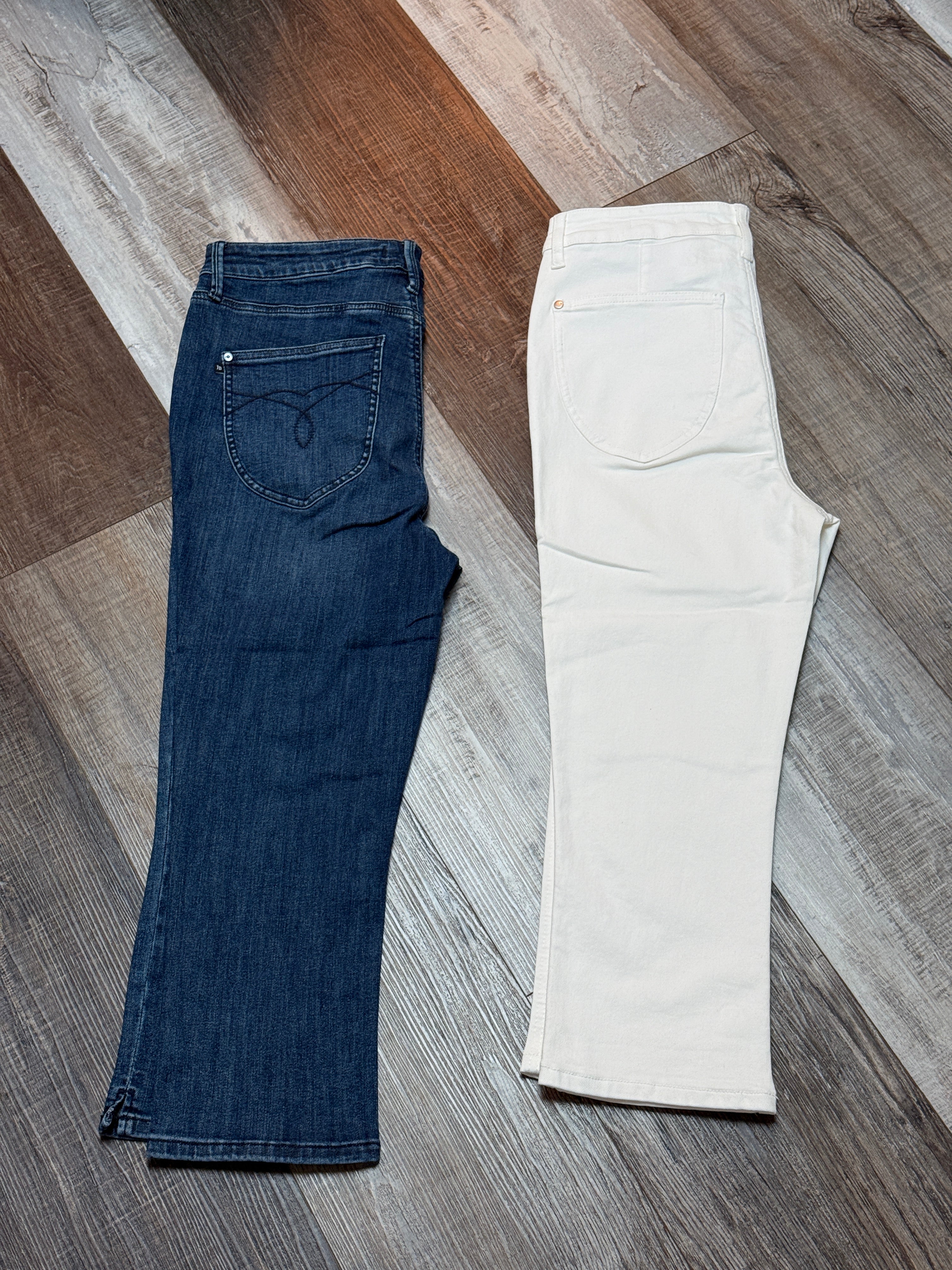 White Judy Blue High-waist Capri Jeans w/ Tummy Control (Copy)