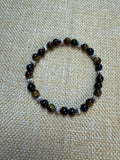 Tigers Eye & Onyx Beaded Bracelet