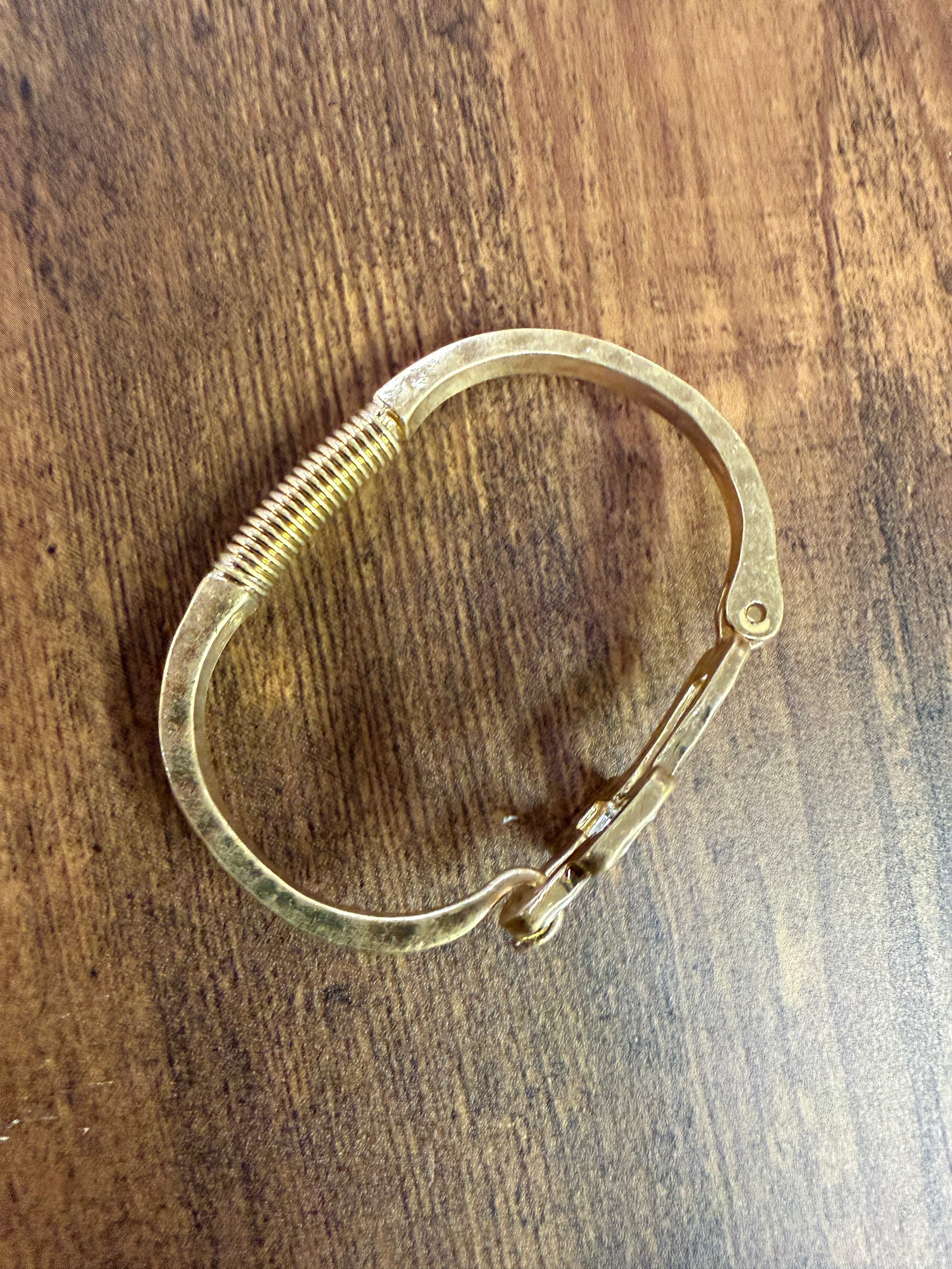 Beautiful Mixed Metal Cross Cuff Bracelet Gold OR Silver