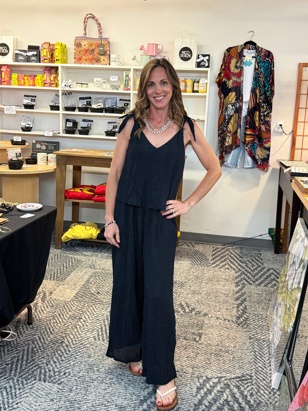 Black Sleeveless Jumpsuit