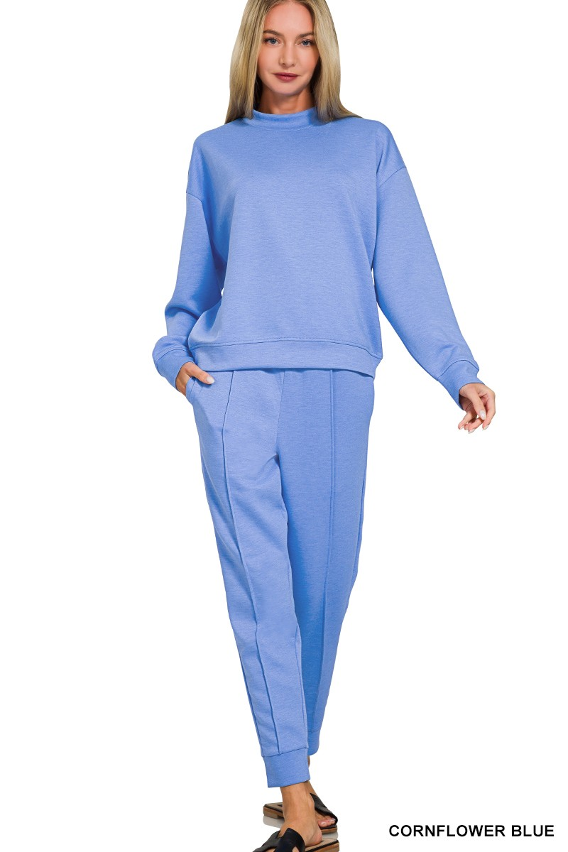 SCUBA MOCK NECK PULLOVER & JOGGERS SET