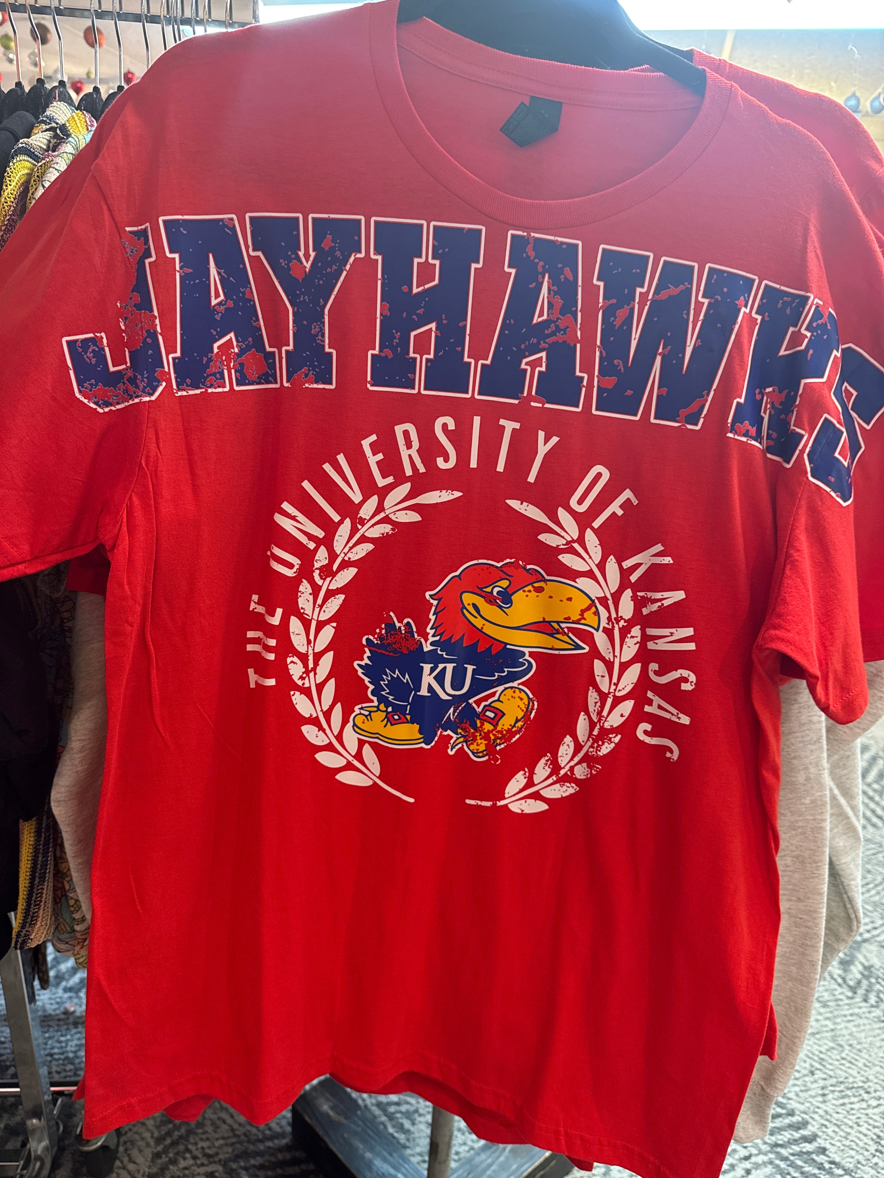 Red Jayhawks T Shirt