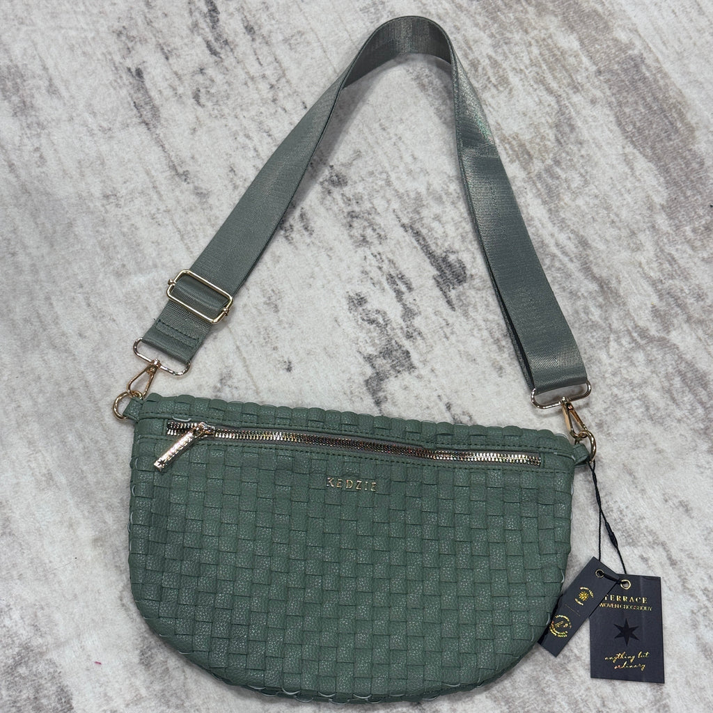 Kedzie Woven Crossbody Bag