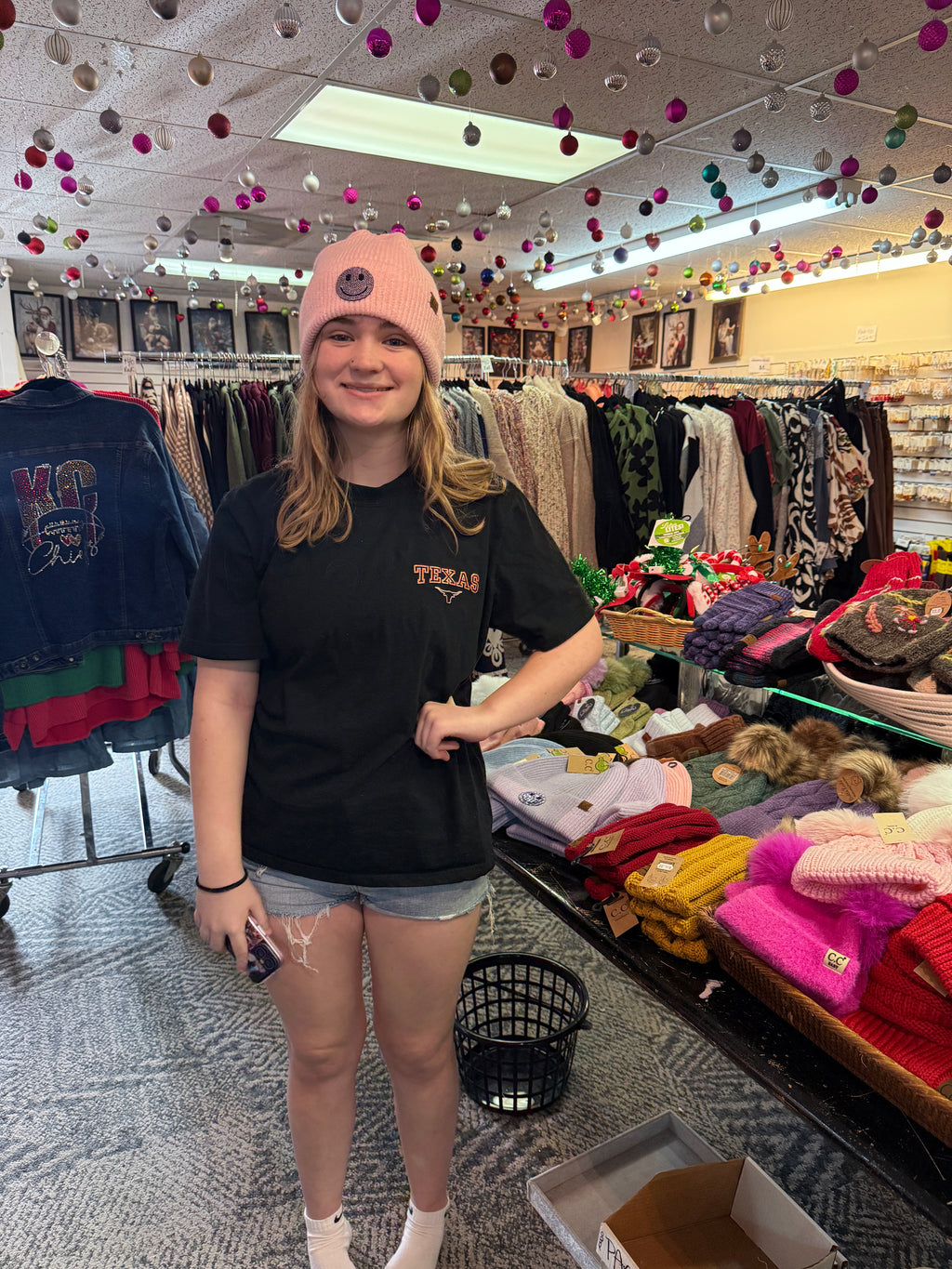 Smiley Face Beanie by C.C