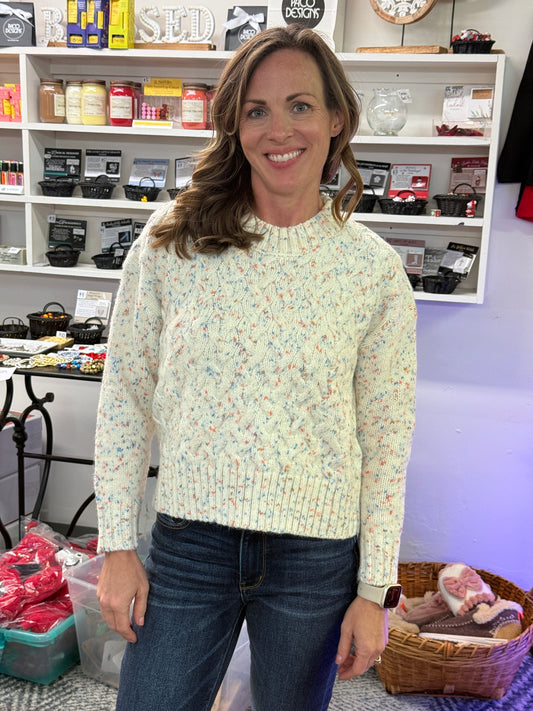 Cream & Confetti Sweater