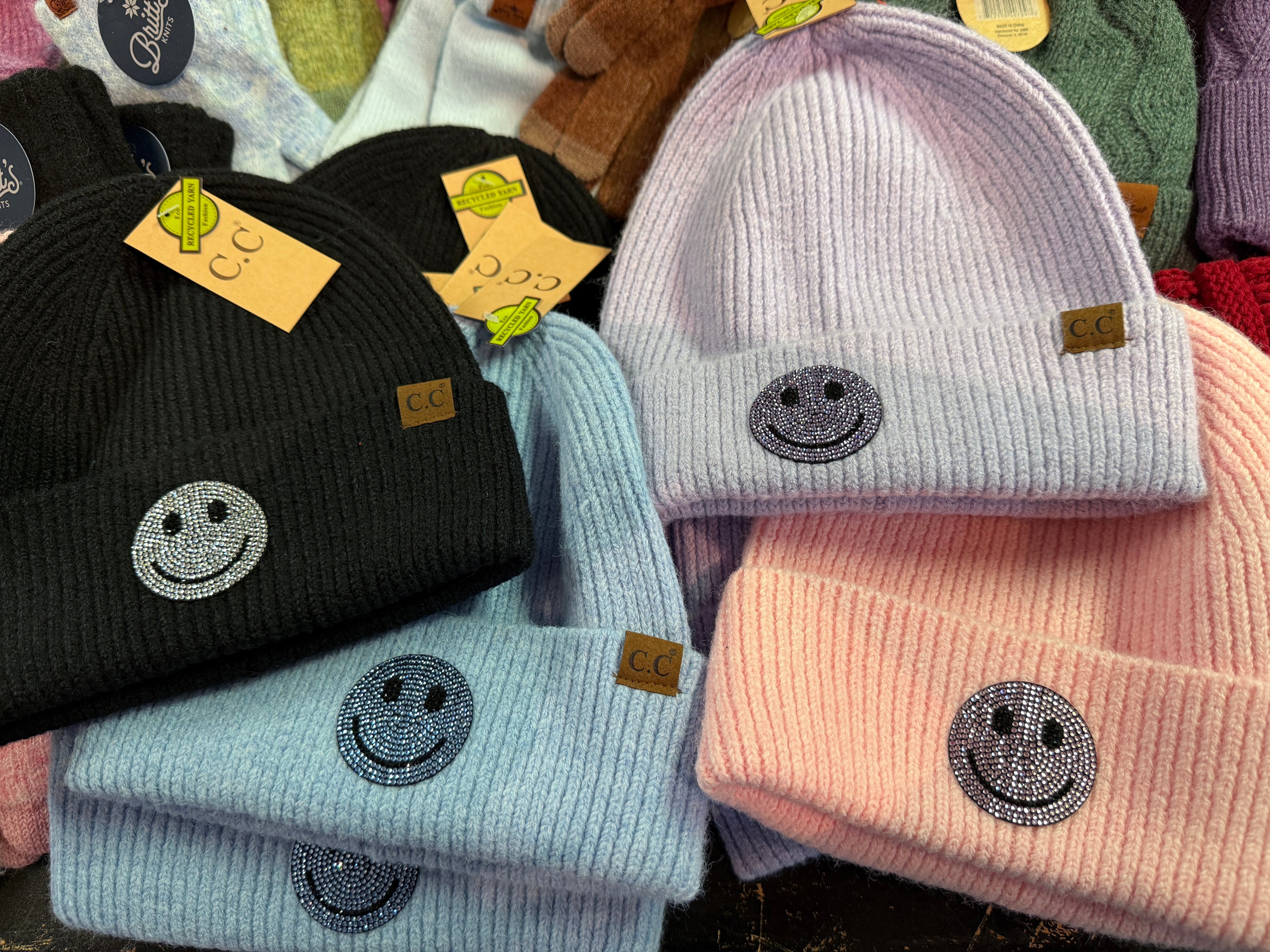 Smiley Face Beanie by C.C
