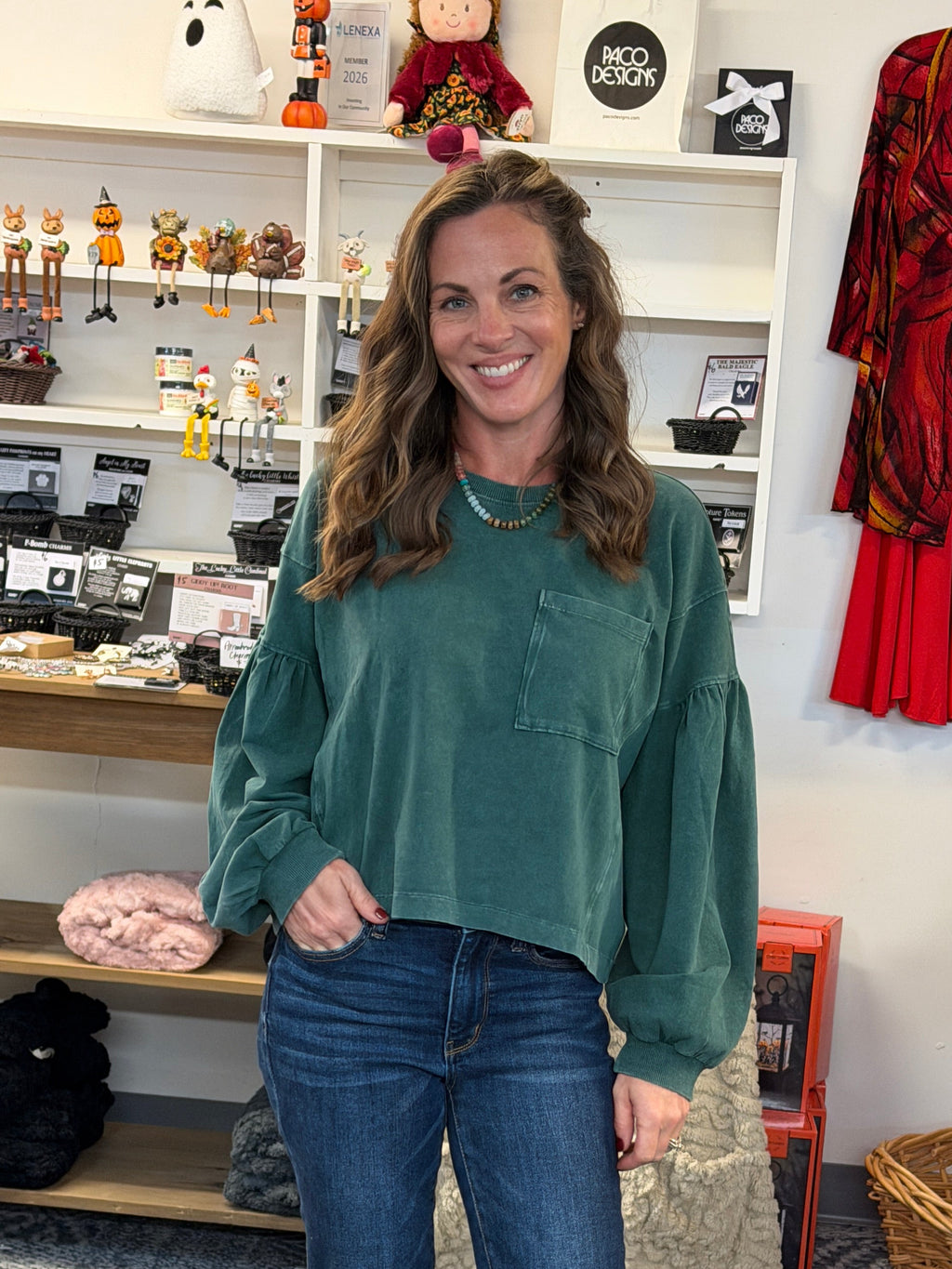 Drop Puff Long-sleeve Top