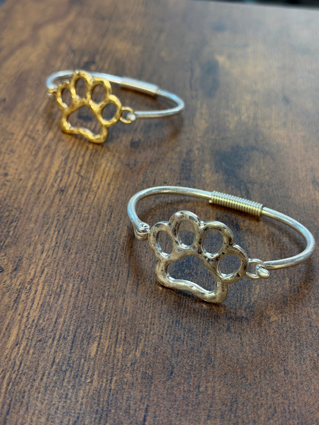 Paw Print Cuff Bracelet