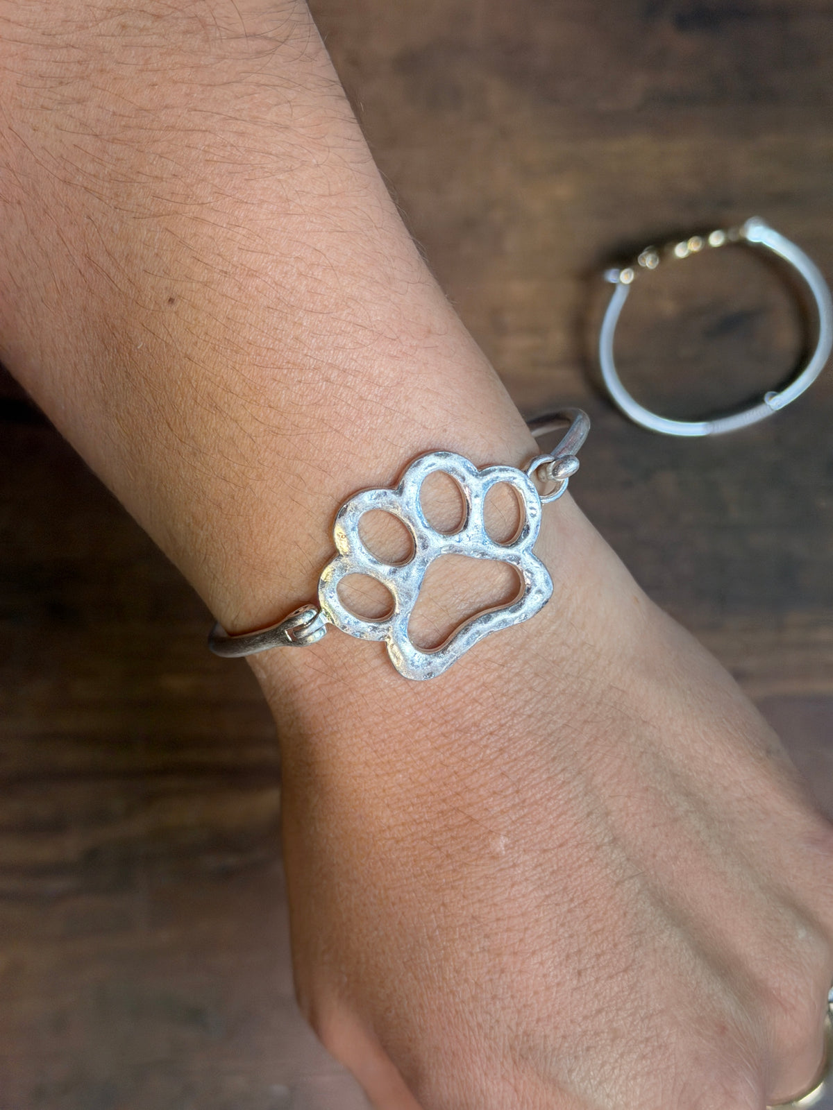 Paw Print Cuff Bracelet