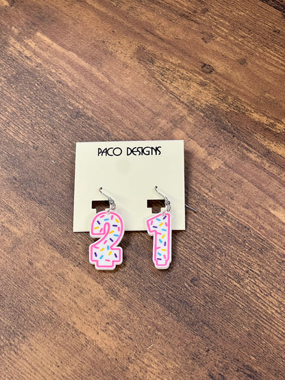 Birthday Candle Earrings