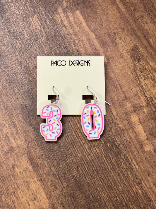 Birthday Candle Earrings