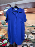 Royal Blue Pop-on & Go Button Up Dress by Staccato (Copy)