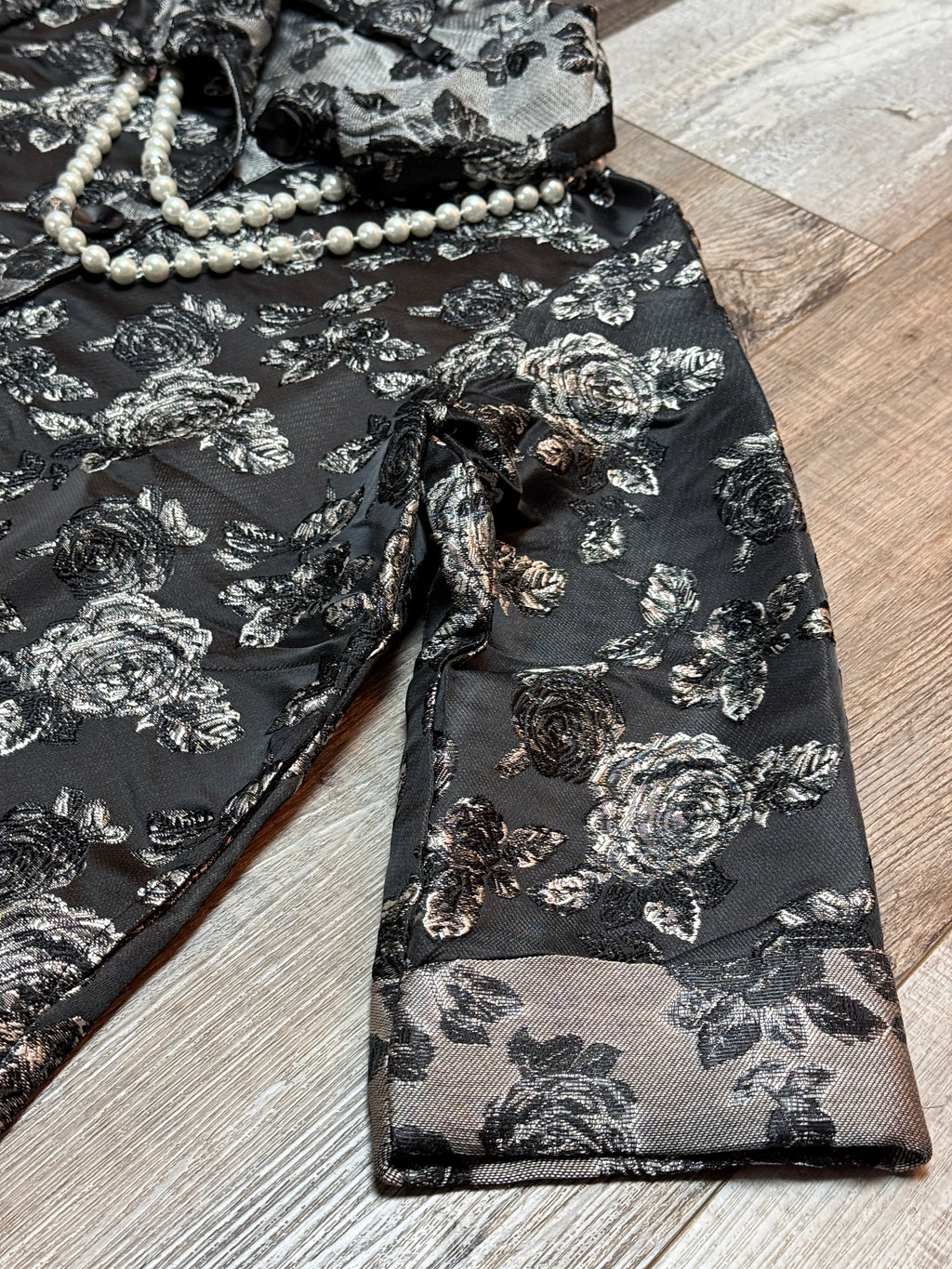 Gorgeous Black Floral Jacket by Creation