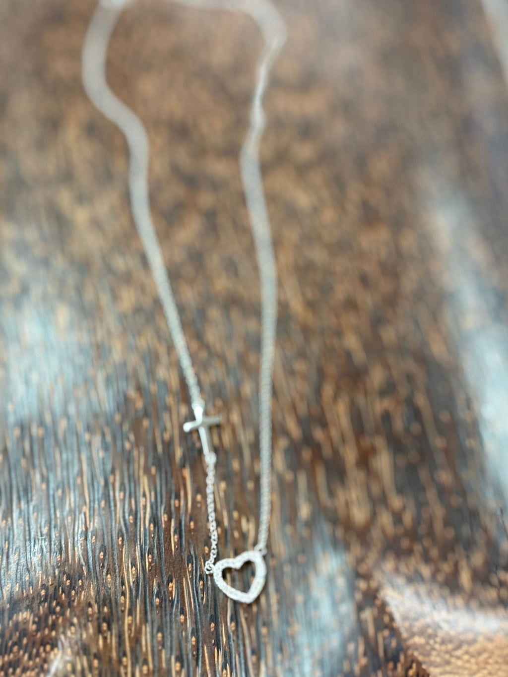 Faith & Love Sterling Silver Necklace
