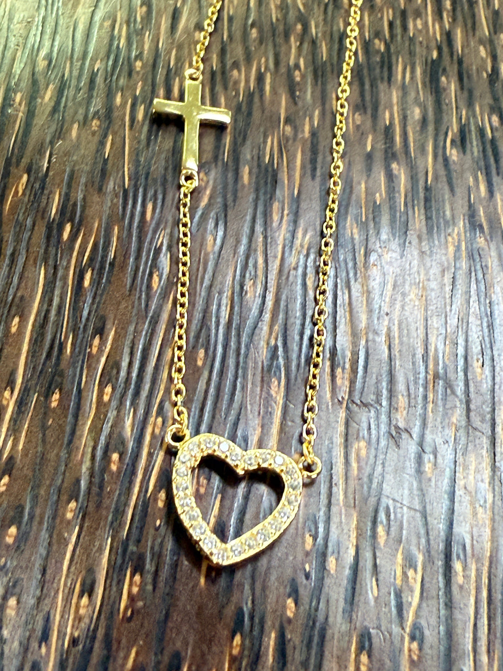 Faith & Love Sterling Silver Necklace