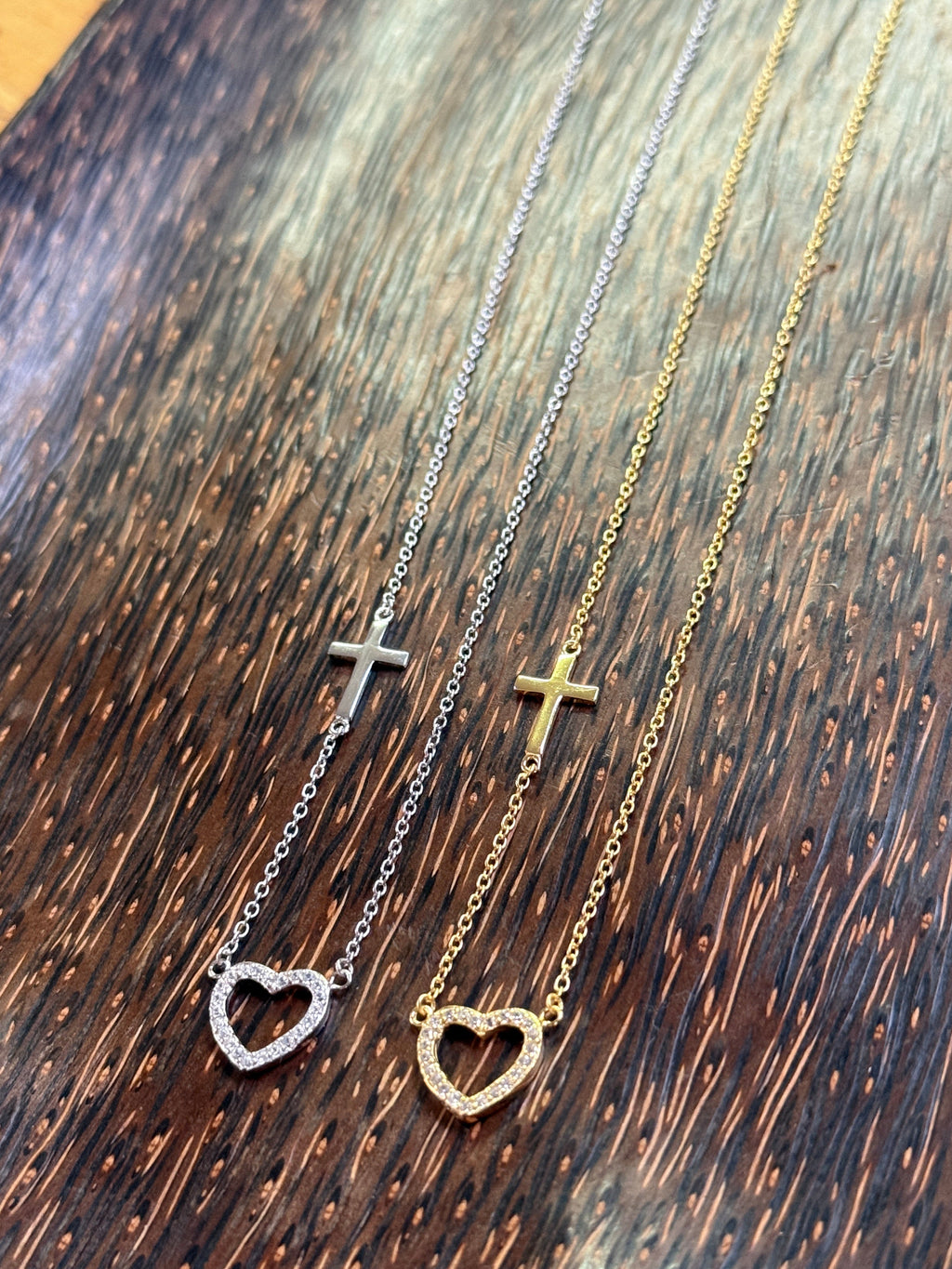 Faith & Love Sterling Silver Necklace