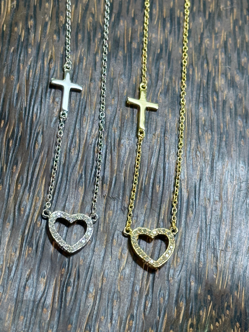 Faith & Love Sterling Silver Necklace