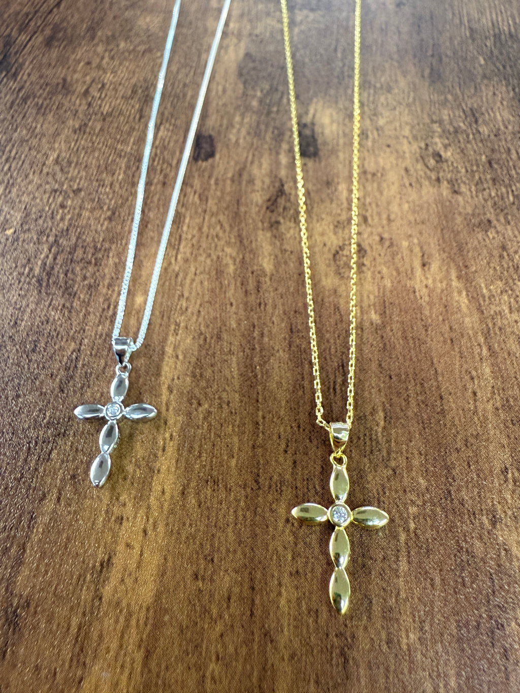 Darling Sterling Silver Cross Necklace