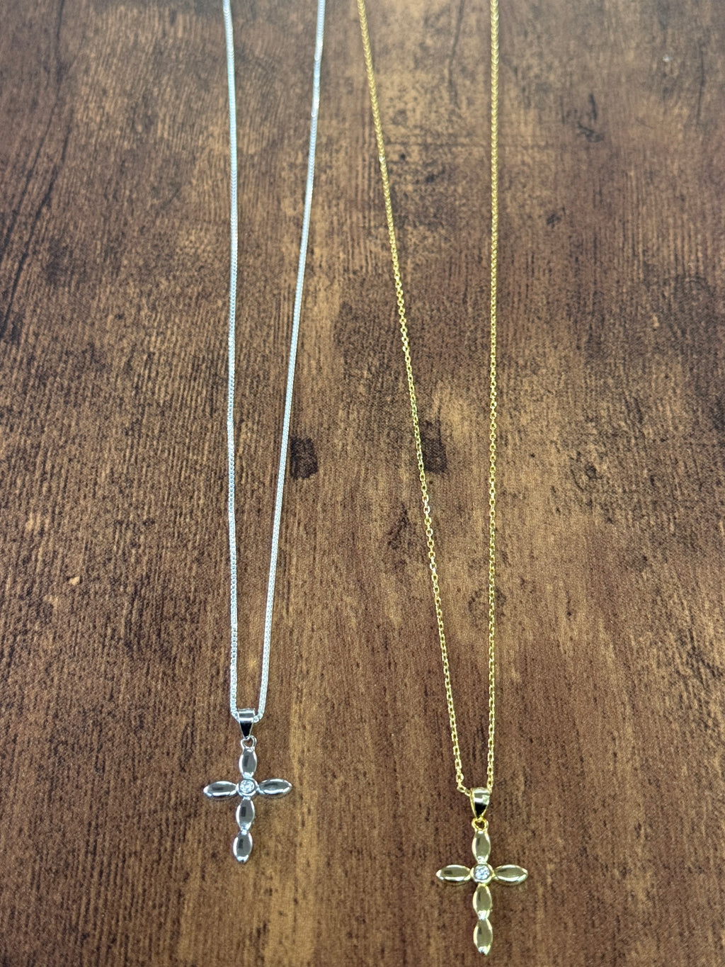 Darling Sterling Silver Cross Necklace