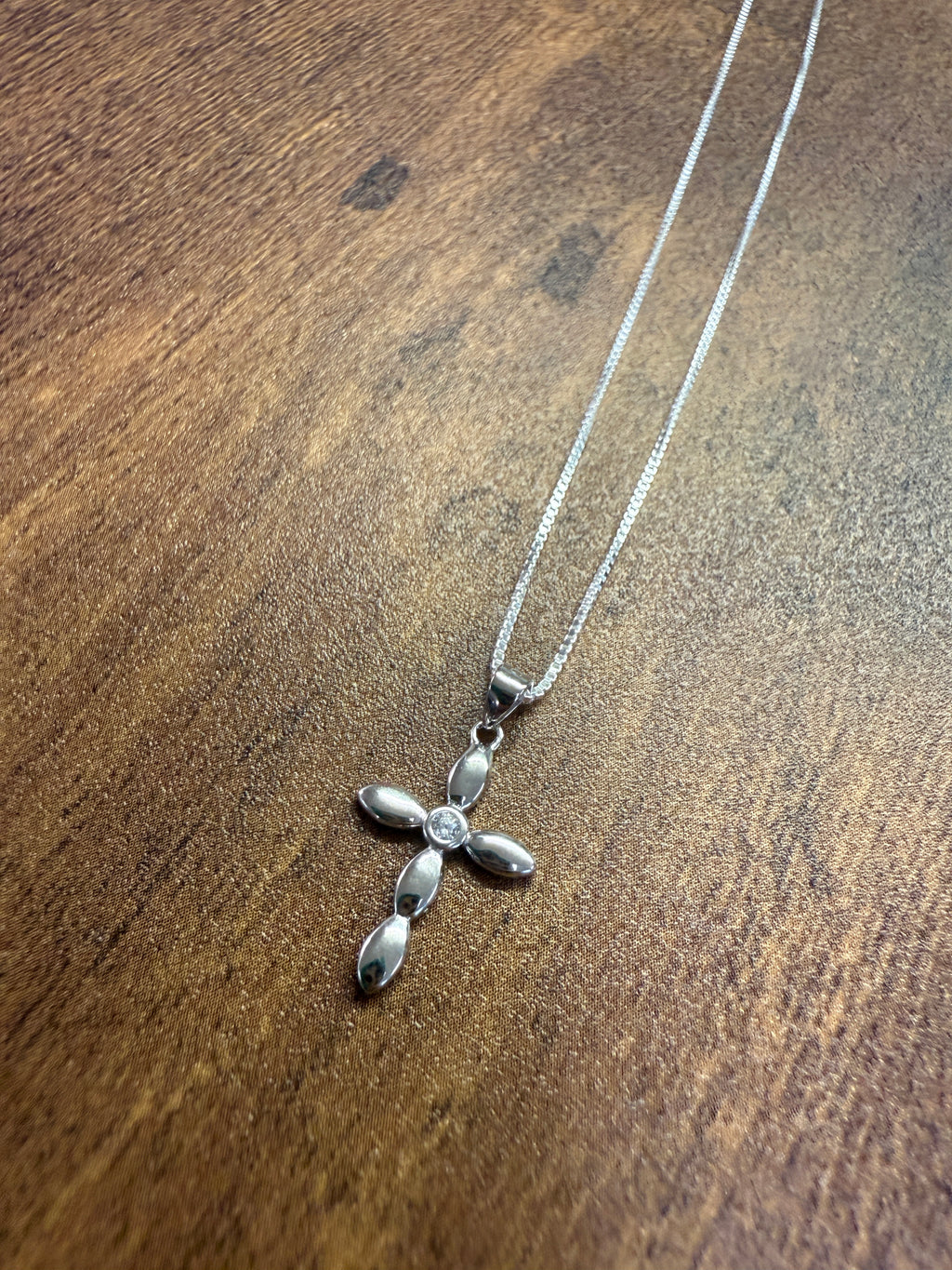 Darling Sterling Silver Cross Necklace