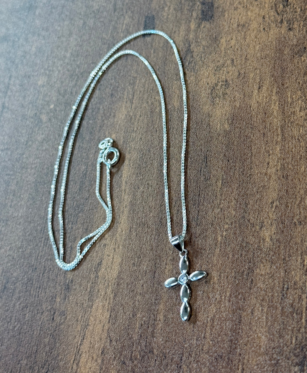 Darling Sterling Silver Cross Necklace