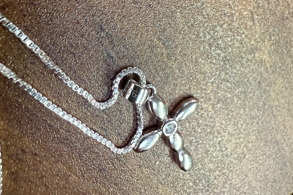 Darling Sterling Silver Cross Necklace