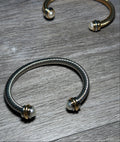 Classic Pearl Cable Bracelet Bangle