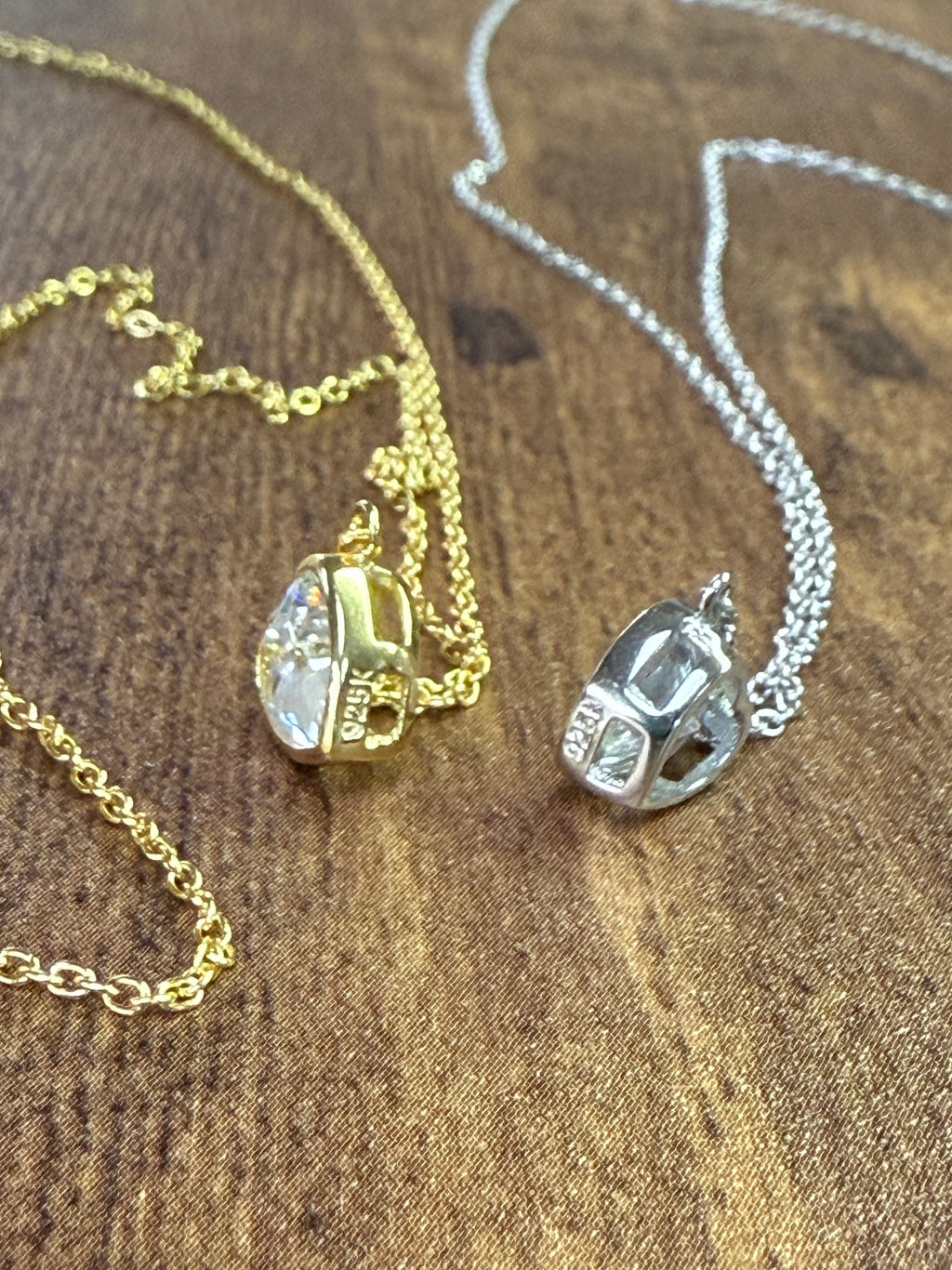 Sterling Silver CZ Heart Pendant Necklace