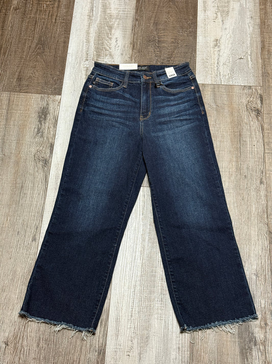 Dark Wash Judy Blue Cropped Wide Leg